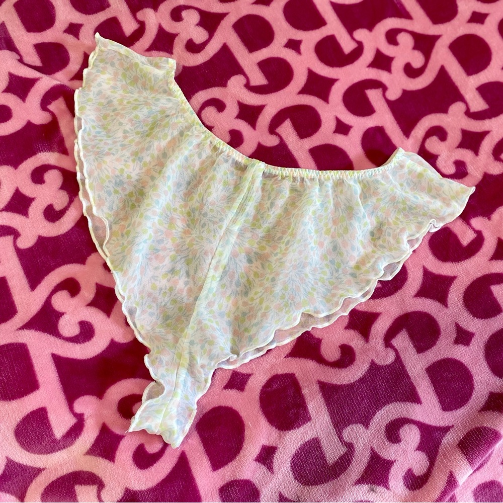Frenchie lingerie flutter semi sheer Shorts size SMALL/medium